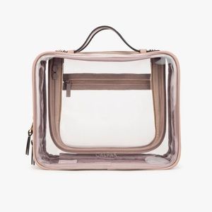 Calpak large clear cosmetic case